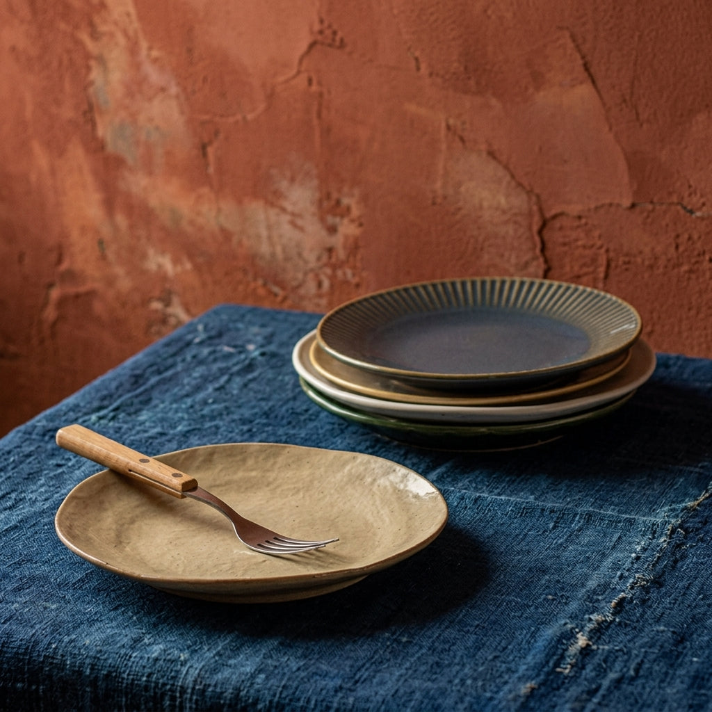 Cute Ceramic Small Dipping Plates For Snack Cake Hot Pot