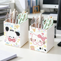 Cute Cartoon Square Pen Holder